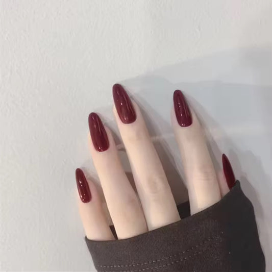 Red Cat Eye Press on Nails
