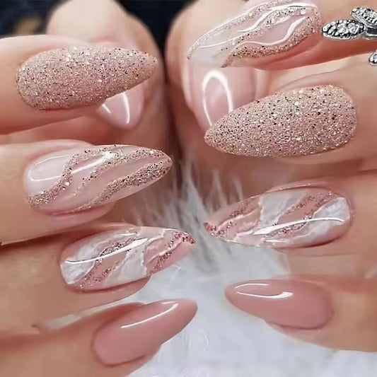 Glitter  Press on Nails