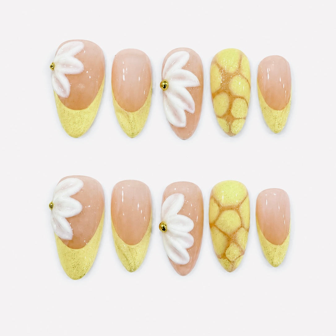 Butter Petal Press-On Nails