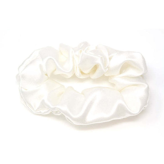Ivory 3cm Silk Scrunchie | 100% Mulberry Silk Hair Tie